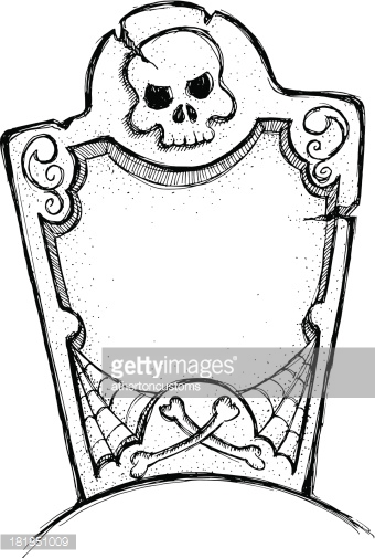 340x505 Tombstone Drawing