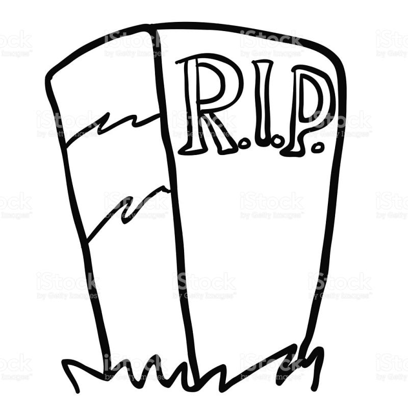 800x800 Tombstone Clipart Black And White