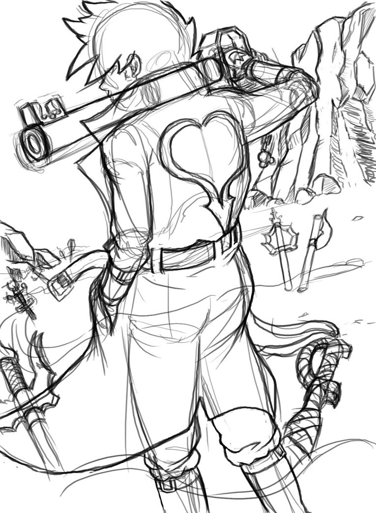 765x1044 Keyblade Graveyard Re Draw Wip By Shin76e