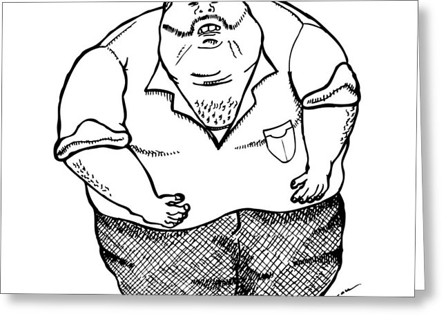 646x470 Greaser Man Drawing By Karl Addison