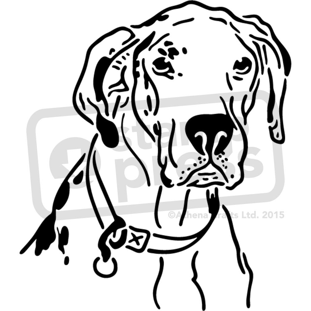 1000x1000 Great Dane Dog' Wall Stencils Templates (Vws0018112) Ebay
