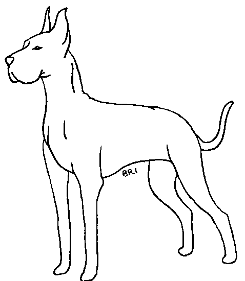 478x550 Free Great Dane Lines By Stellaluna37