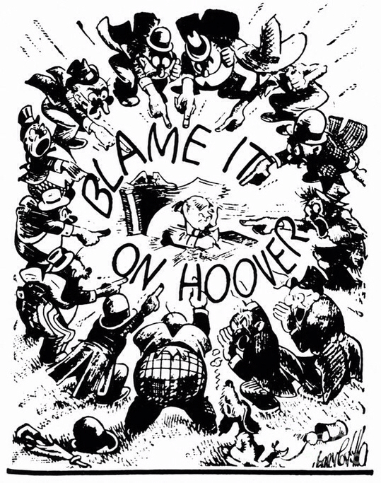 539x683 This Cartoon Shows How Everyone Blamed Hoover When The Great