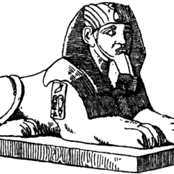 250x250 Great Sphinx Of Giza Drawing, Pencil, Sketch, Colorful, Realistic