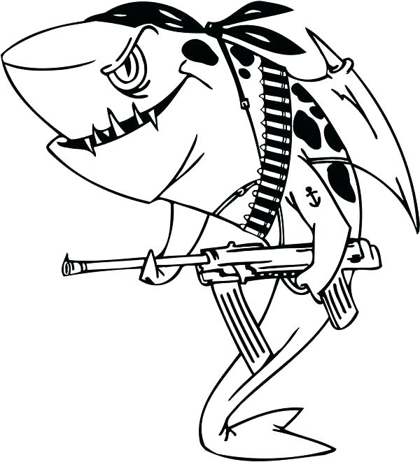 600x661 Great White Shark Coloring Page Shark Coloring Pages Coloring
