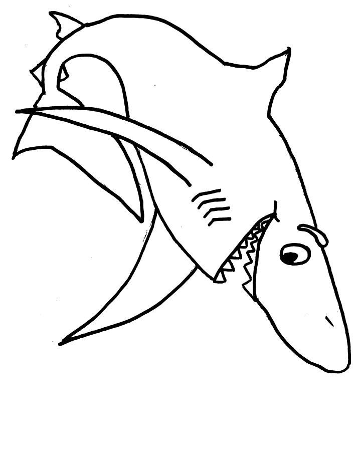 720x950 Shark Coloring Pages And Posters