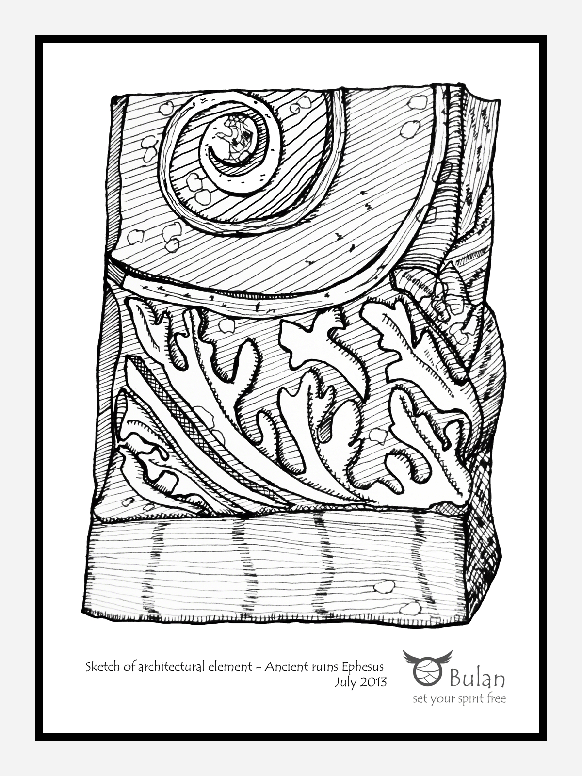 1200x1600 Sketch Of The Day No 73 Ancient Greek Architectural Element