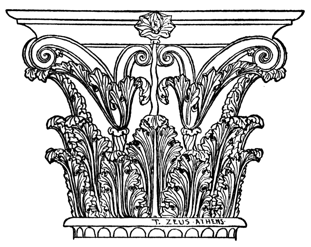 1024x813 Corinthian Capital Clipart Etc
