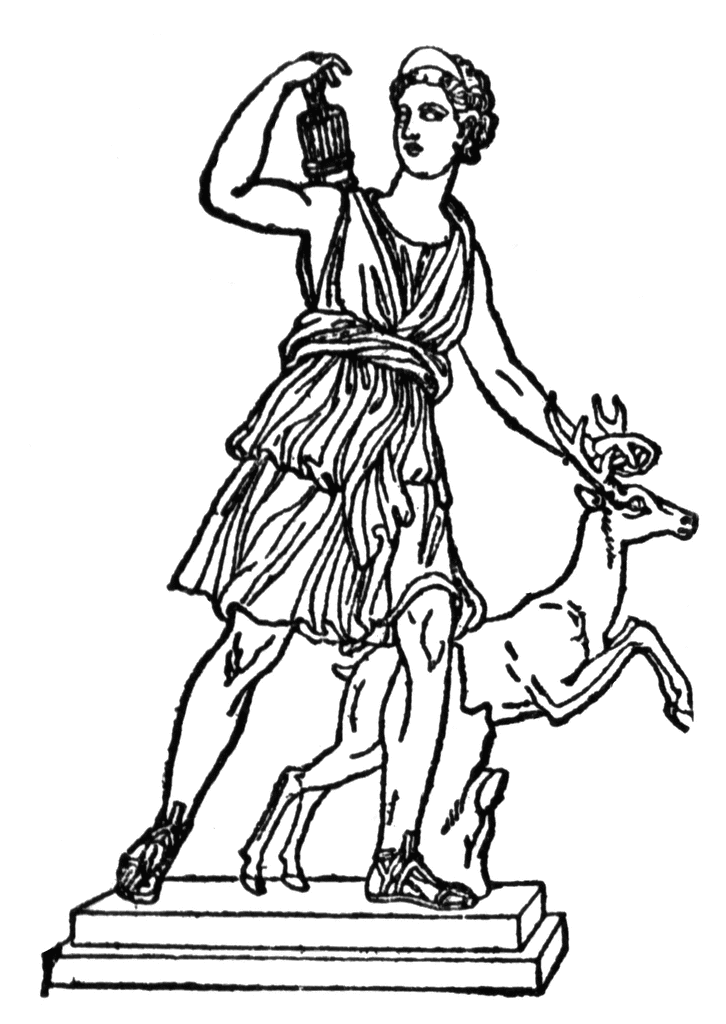726x1024 Goddess Clipart Diana Roman
