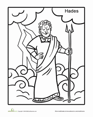 301x378 Greek God Hades Worksheet