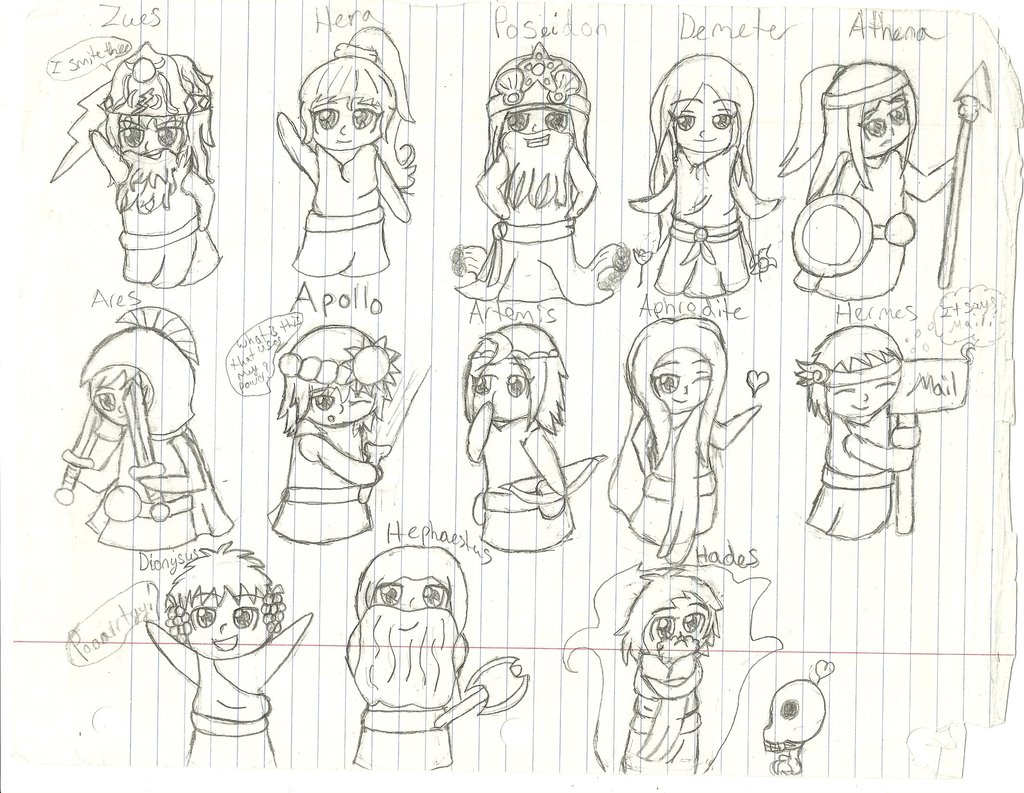 1024x793 Chibi Greek Gods By Tweedledeekaoru21