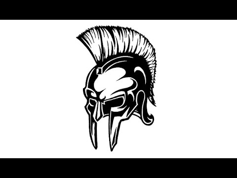 480x360 Drawing Spartan Warrior Helmet