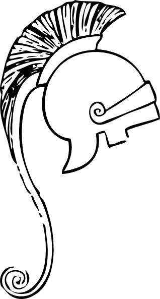 318x593 Greek Helmet 8 Clip Art