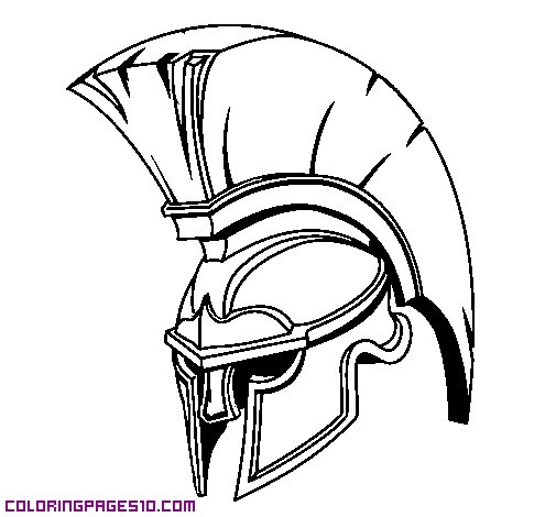 505x470 Spartan Coloring Pages