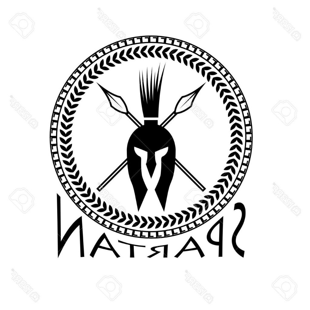 1024x1024 Best 15 Spartan Helmet With Spears And Shield Photos