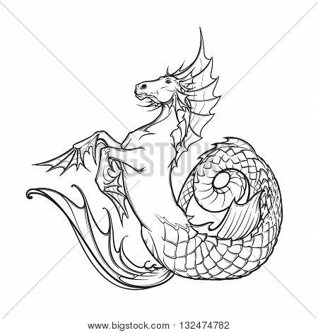 450x470 Hippocampus Greek Mythological Vector Amp Photo Bigstock