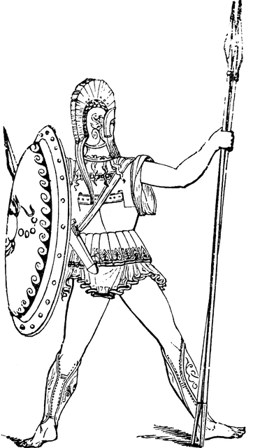 362x640 Greek Soldier Clipart Etc