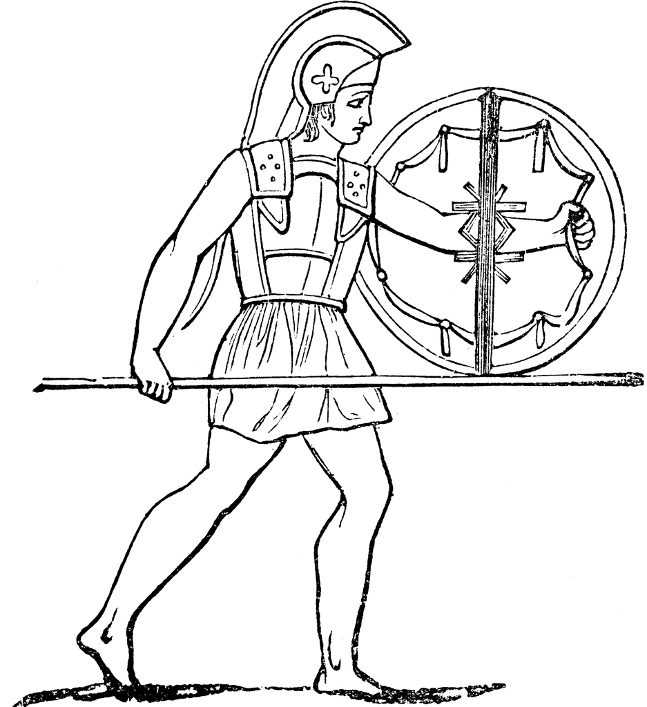 Greek Soldier Drawing at GetDrawings | Free download