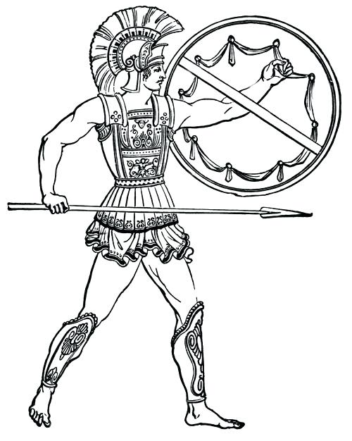 Greek Art Coloring Pages 10