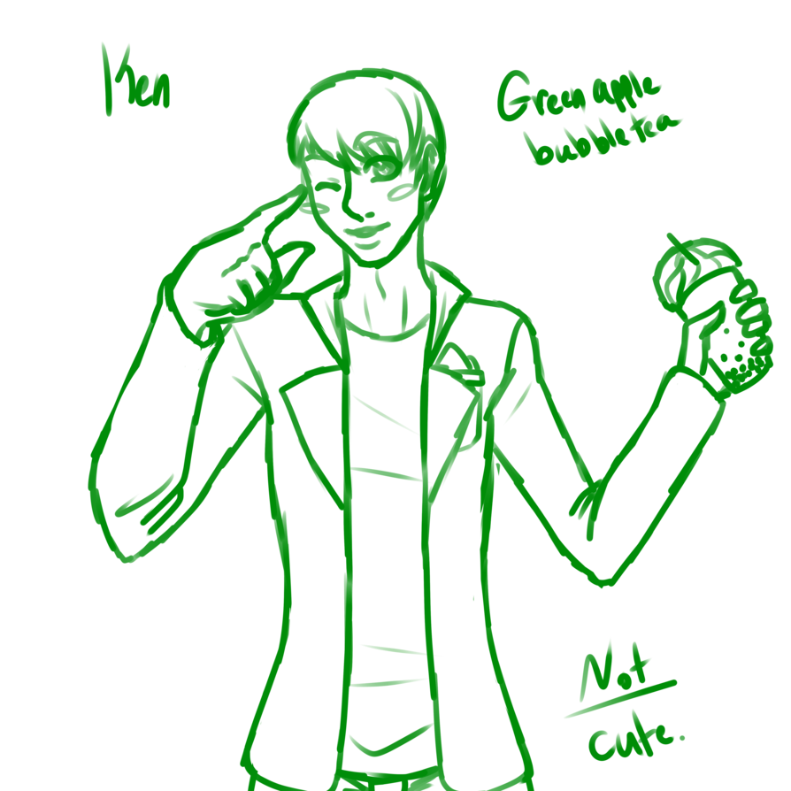 894x894 Wip Green Apple Bubble Tea Ken By Maraschinocherrysoda