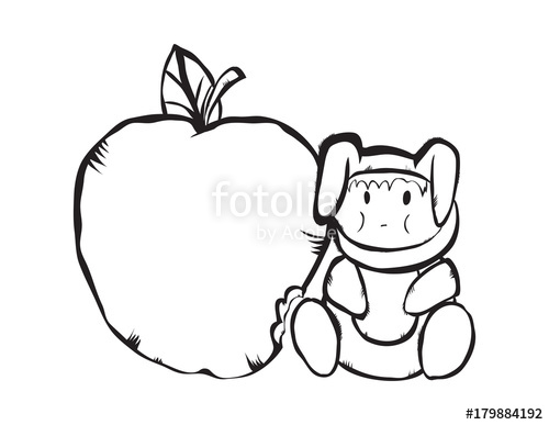 500x387 Small Bunny And A Large Green Apple, Useful Fruit For Children