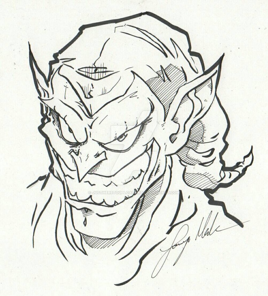 900x995 Green Goblin By Justheretouploadart