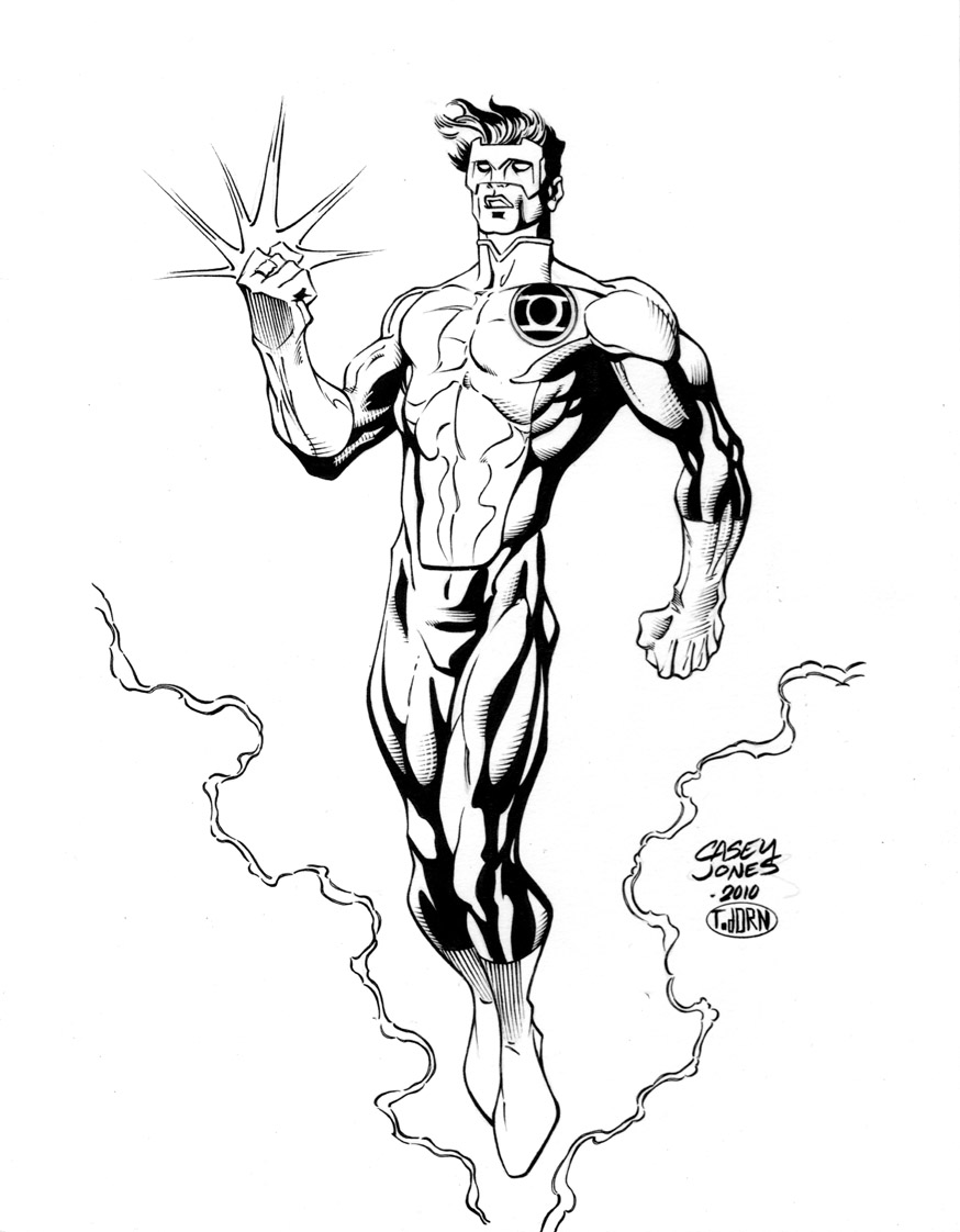 874x1122 Jones Green Lantern Inks By Madman1