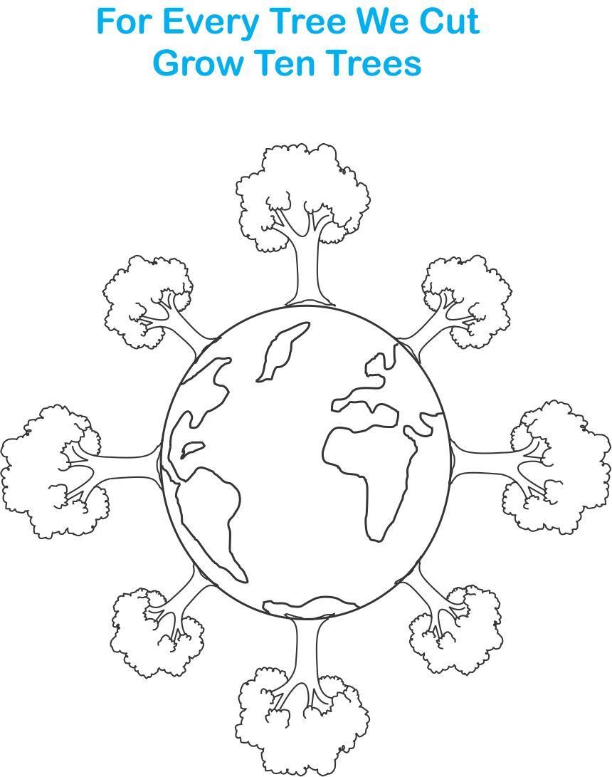 860x1091 Earth Day Printable Coloring Page For Kids 7 Going Green