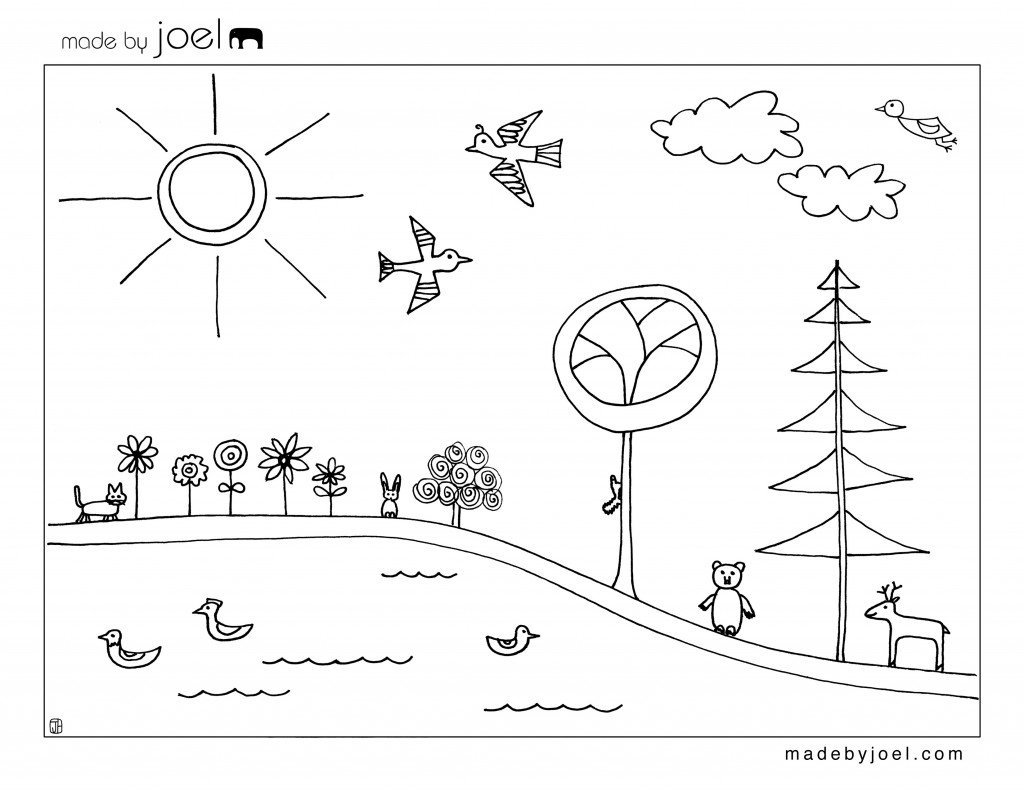 1024x791 Made By Joel Earth Day Coloring Sheet Free Printable Template