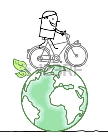 347x450 Man With Green Brain And Earth Stock Photo, Picture And Royalty