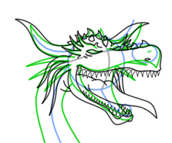 250x208 Dragon Drawing Cartoon Lesson