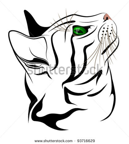 419x470 The Little Kitten With Green Eyes