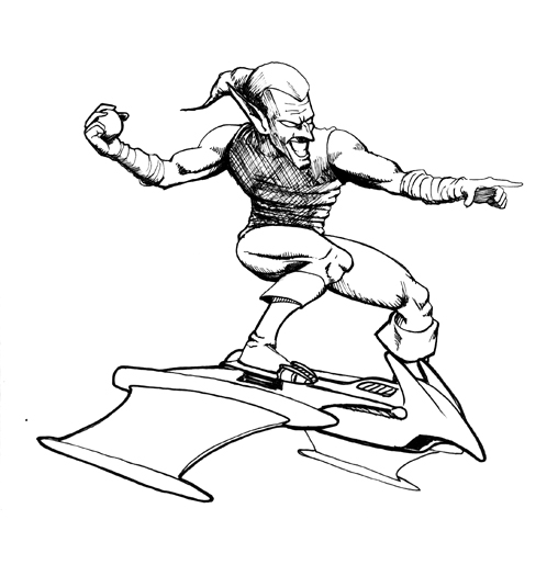508x525 Green Goblin Ink Test By Camp6boy