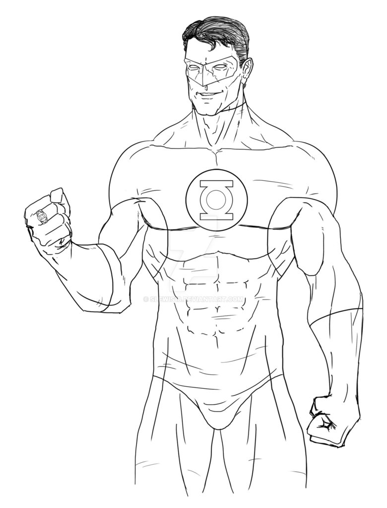 780x1023 Green Lantern Digital Sketch By Scottlewisart
