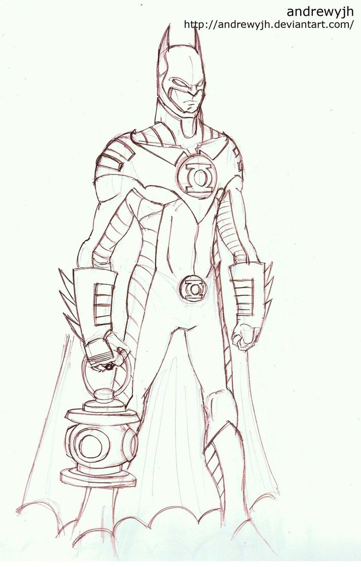 713x1121 Batman Green Lantern By Andrewyjh