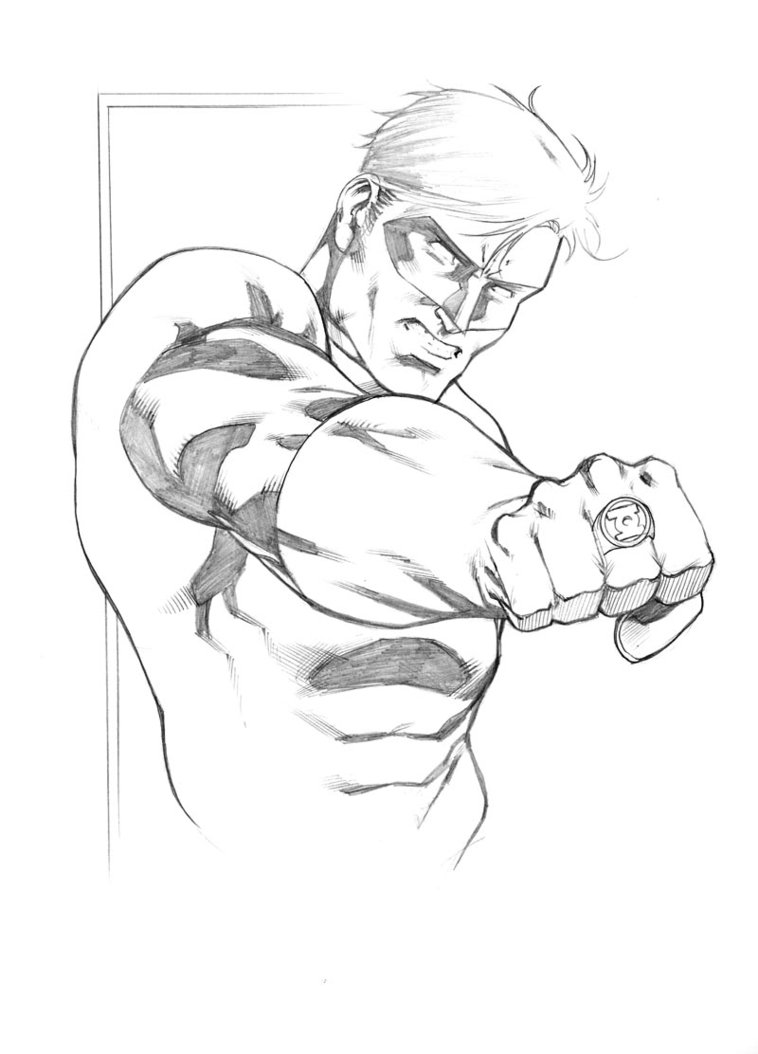 758x1054 Green Lantern Sketch By Robertatkins