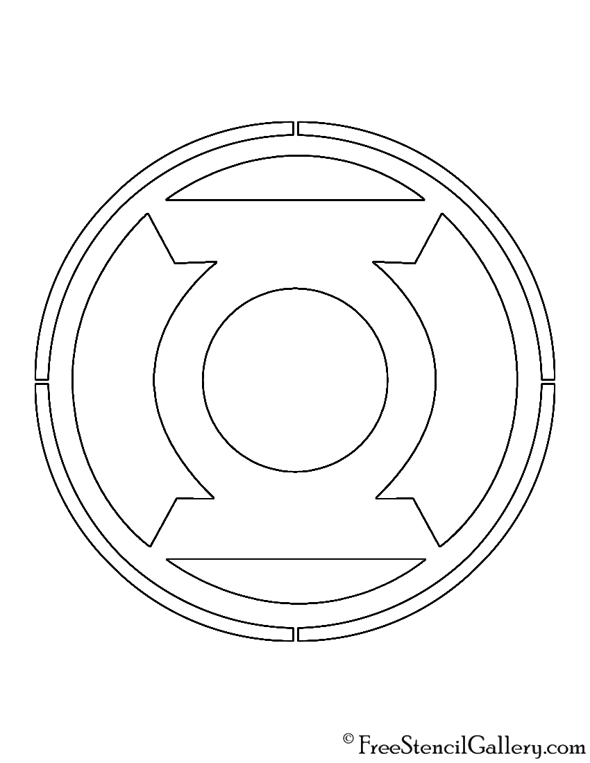 850x1100 Green Lantern Corps Symbol Stencil Free Stencil Gallery