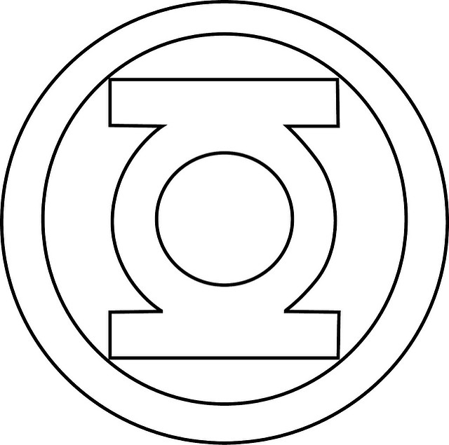 640x635 Crazy Green Lantern Outline Learn How To Draw Step By Logo Symbol