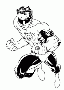 213x300 Green Lantern Cartoon Coloring Pages For Kids, Printable Free