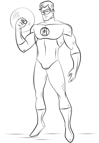 333x480 Green Lantern Coloring Page Free Printable Coloring Pages