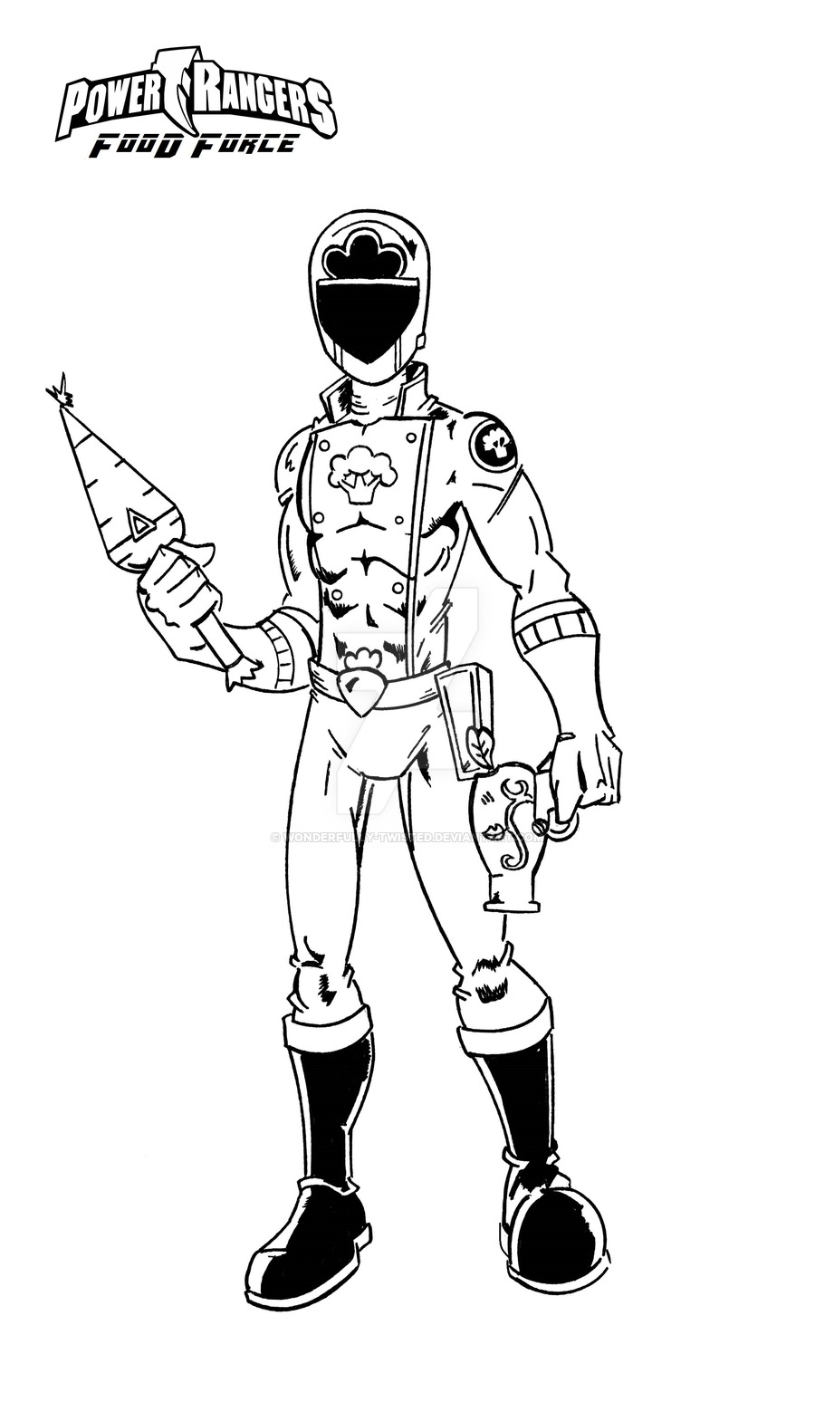 900x1548 Power Rangers Food Force Veggie Green By Wonderfully Twisted