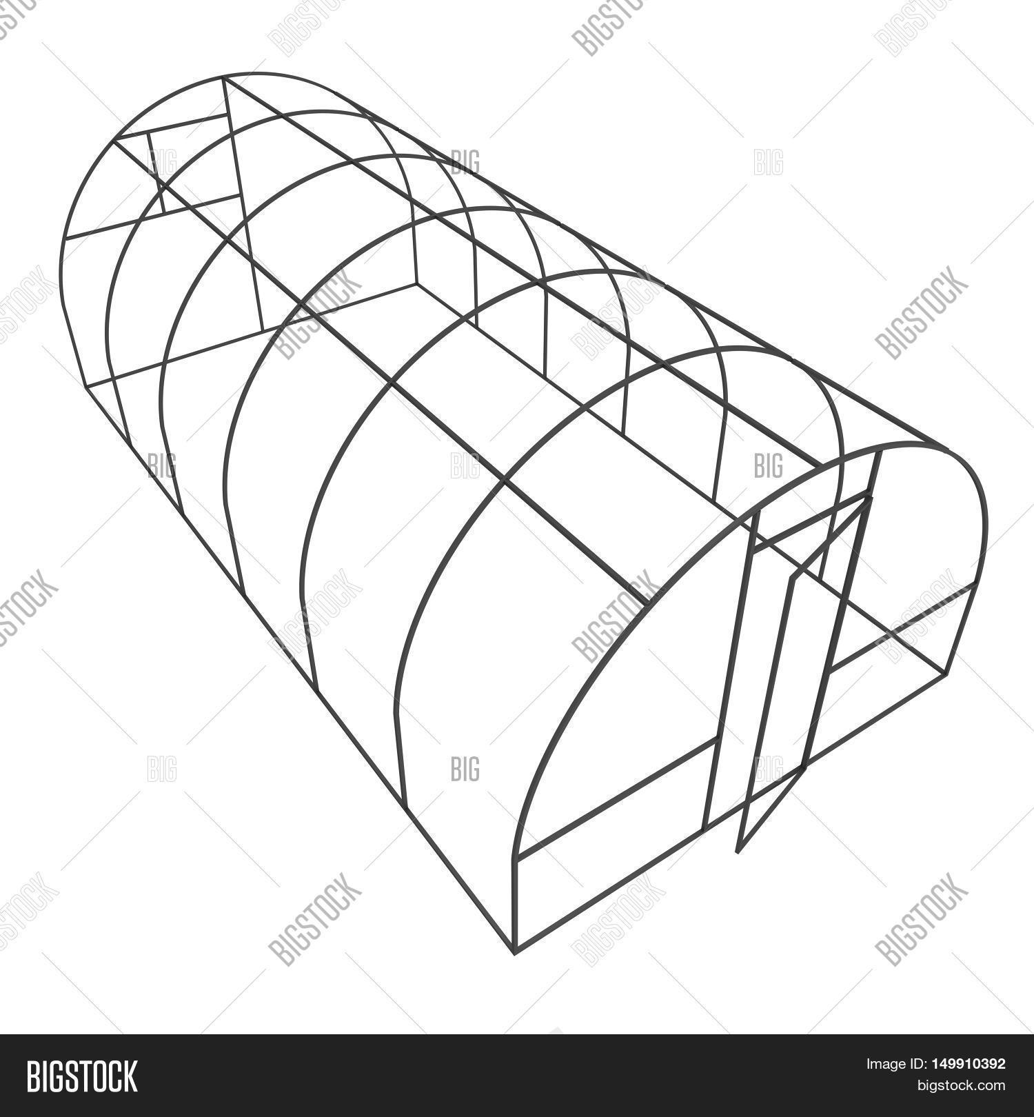 1500x1620 Greenhouse Construction Frame. Image Amp Photo Bigstock