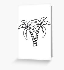 210x230 Coconut Tree Drawing Greeting Cards Redbubble