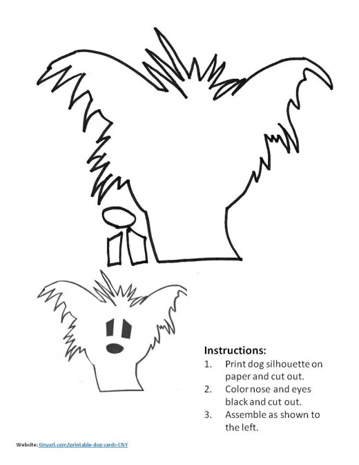 520x673 Printable Greeting Cards Year Of The Dog Kid Crafts