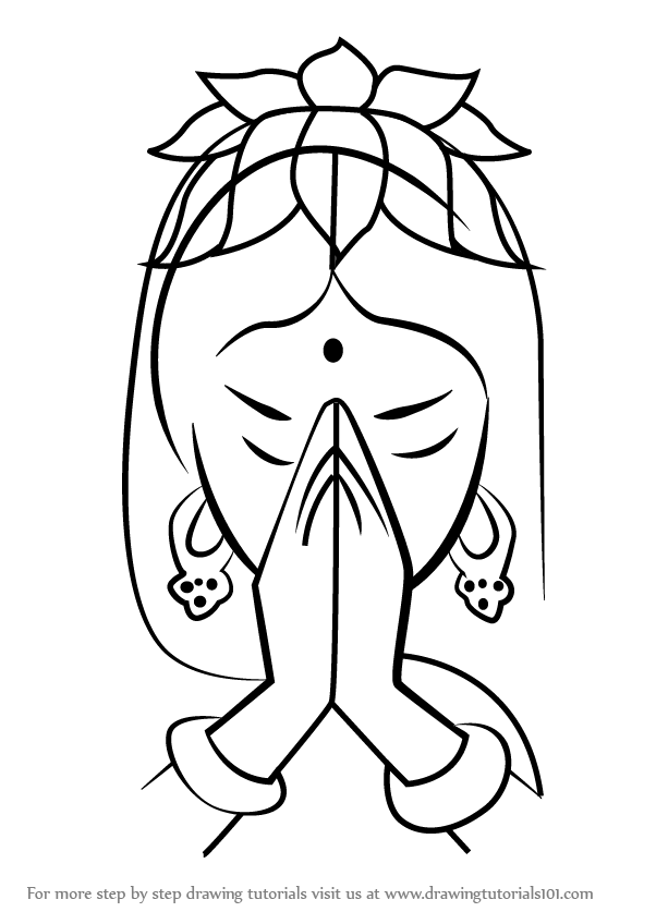 602x848 Learn How To Draw Diwali Greetings (Diwali) Step By Step Drawing