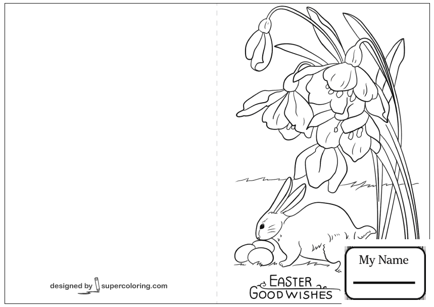 859x607 Coloring Pages For Kids Easter Cards Doodle Easter Greetings Card