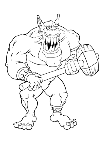 339x480 Giant Gremlin Coloring Page Free Printable Coloring Pages