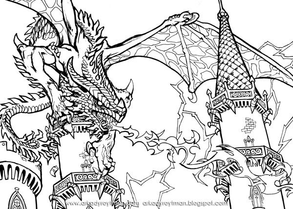 600x429 Gremlins Coloring Page Free Download