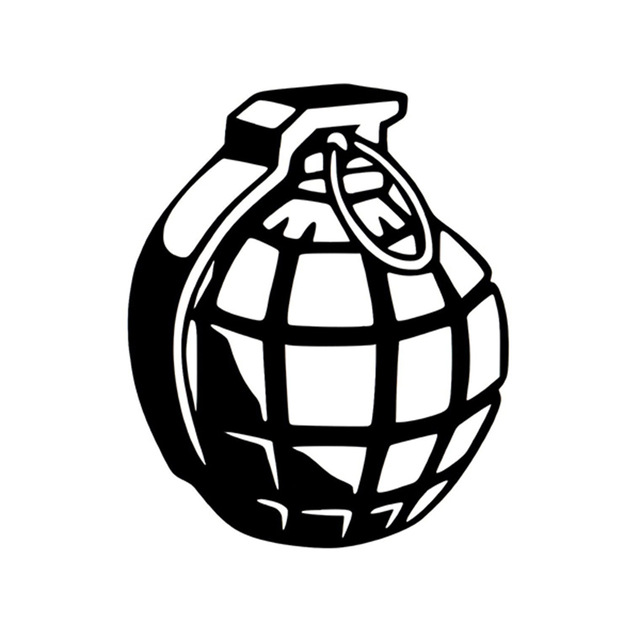 640x640 Hand Grenade Jdm Vinyl Decal Sticker Car Window Laptop Bumper