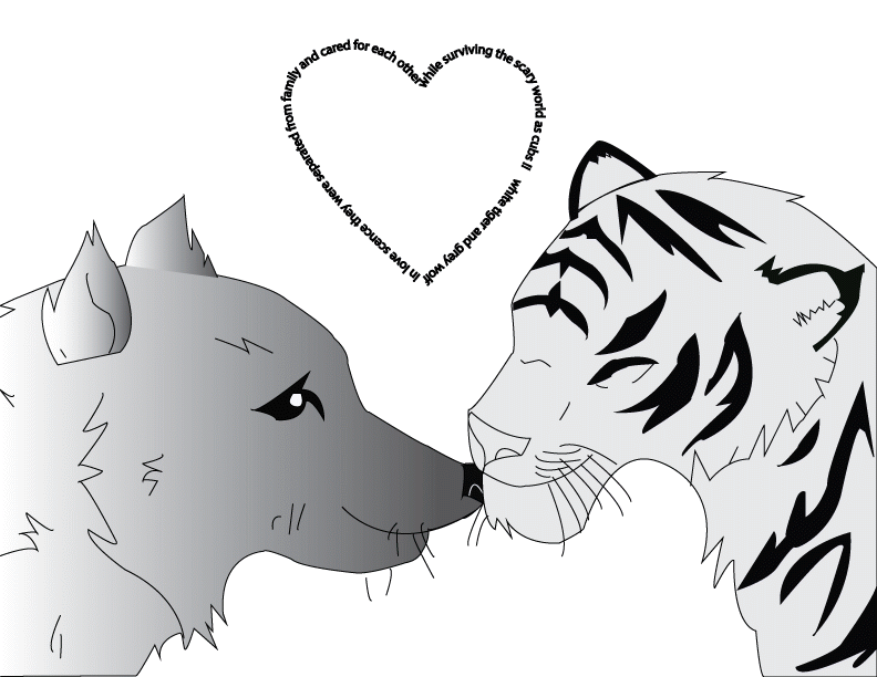 792x612 White Tiger Amp Grey Wolf